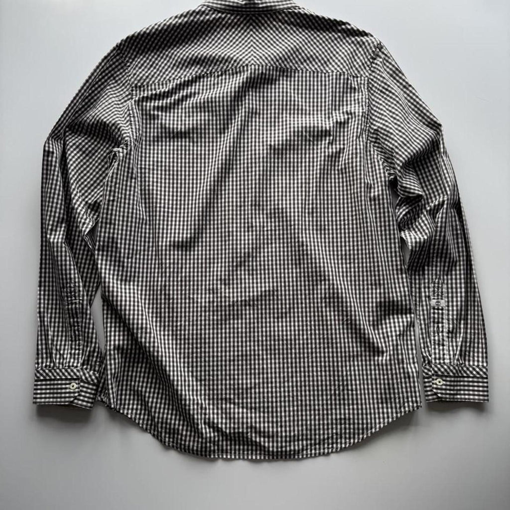 Timberland Earthkeepers Organic Cotton Gingham Check Shirt – Navy & White – Size XL – Image 6 – George's Vintage