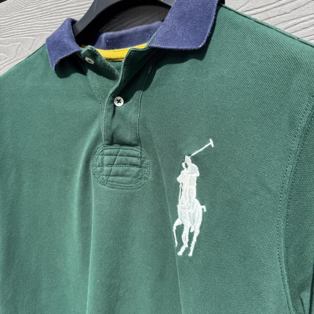 Polo Ralph Lauren Green Big Pony Polo Shirt – Custom Fit (M)