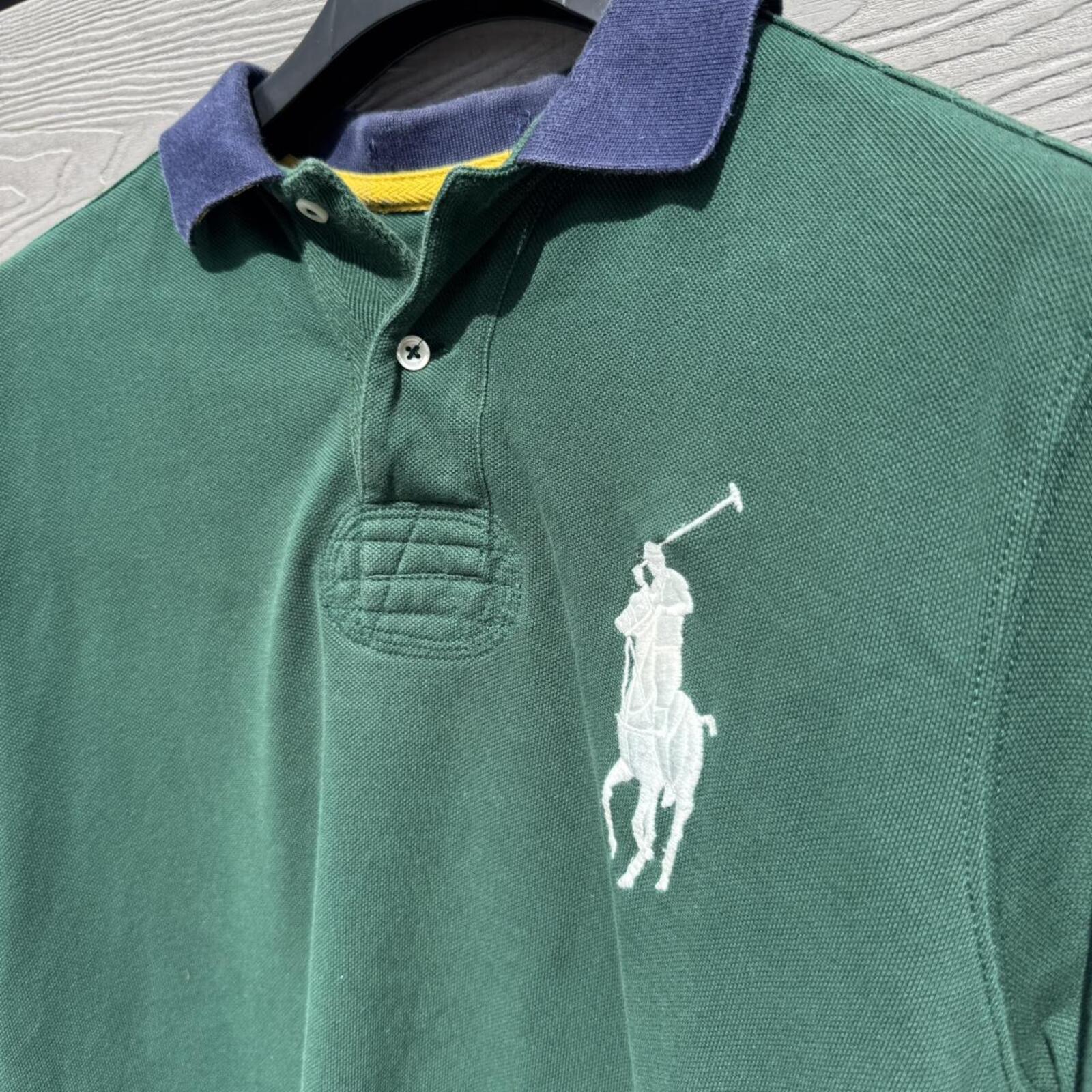 Polo Ralph Lauren Green Big Pony Polo Shirt – Custom Fit (M)