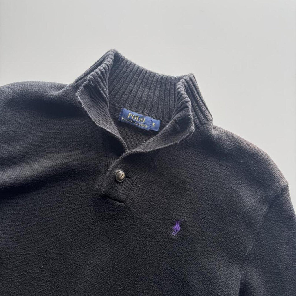 Polo Ralph Lauren Quarter Button Mock Neck Jumper