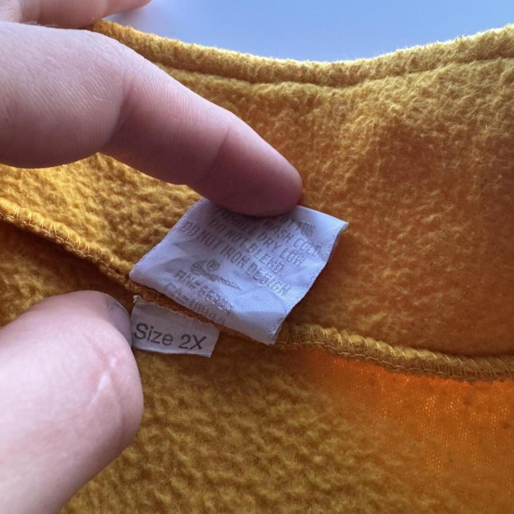Vintage 90s Nike Made In USA Mini Swoosh Quarter Zip Fleece