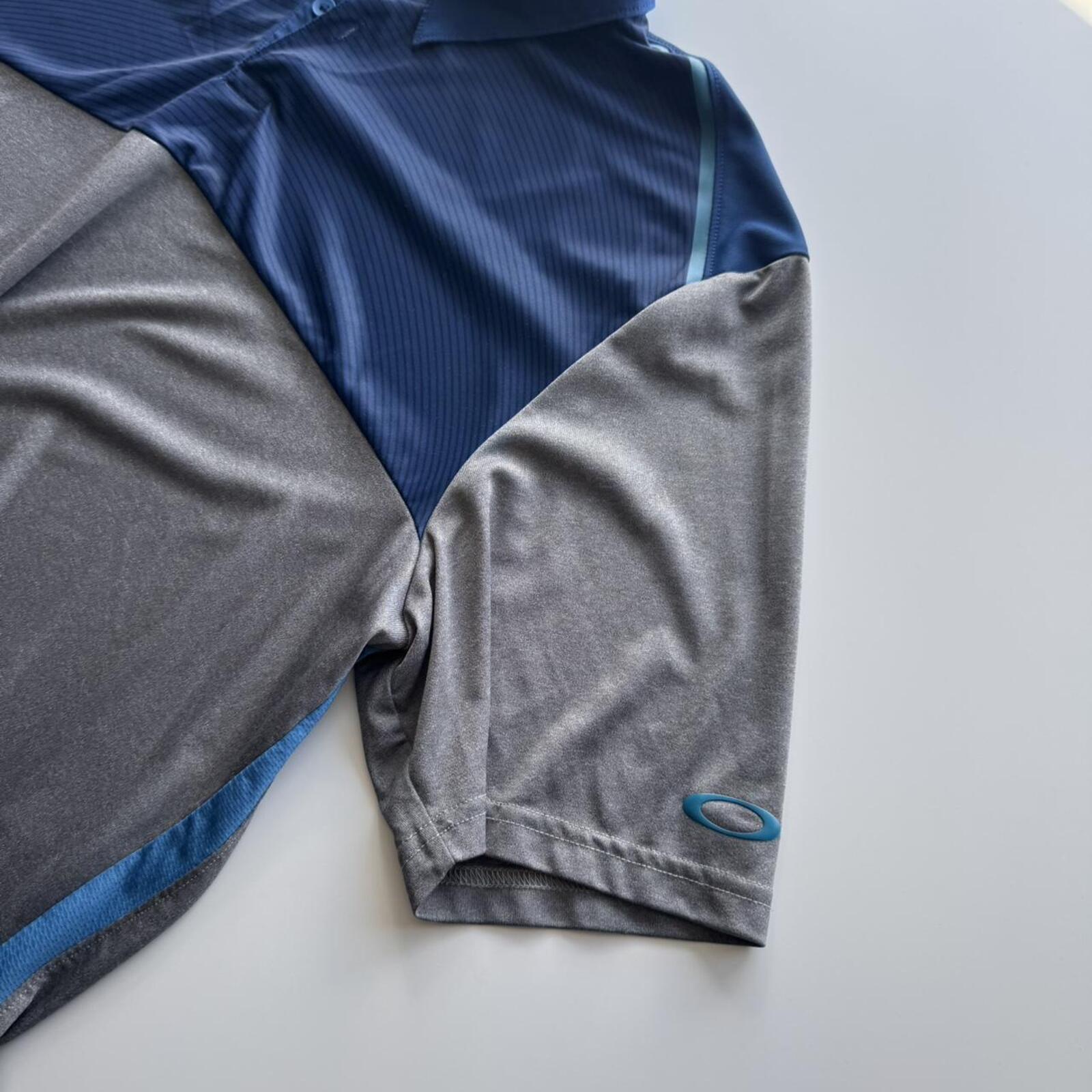 Oakley Performance Polo Shirt Blue/Grey