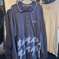 Adidas Originals Navy Long Sleeve Polo Shirt