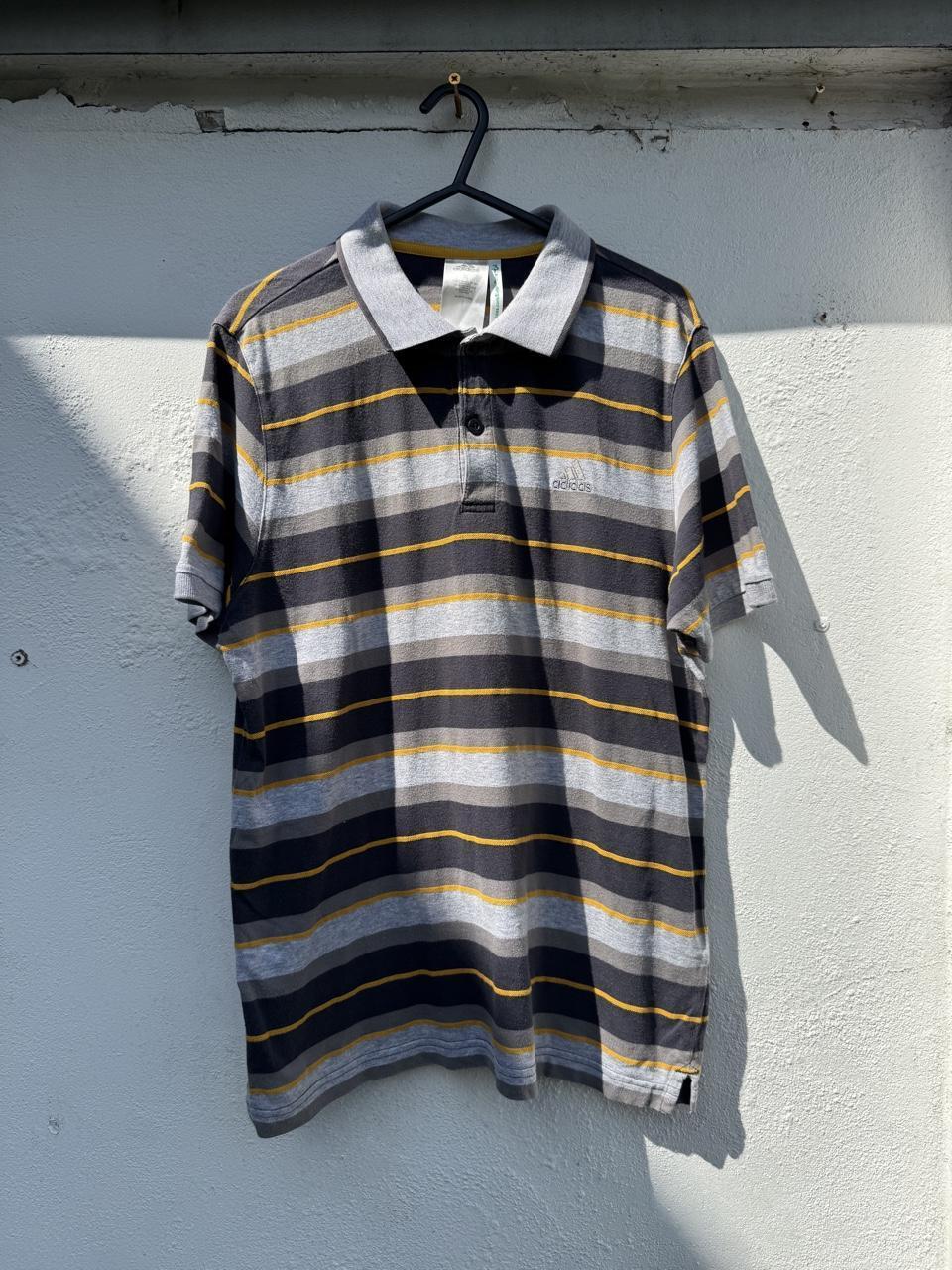 Vintage 2009 Adidas 'Better Place' Striped Organic Cotton Polo Shirt – Size M – George's Vintage