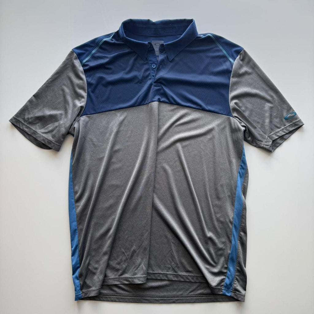 Oakley Performance Polo Shirt Blue/Grey