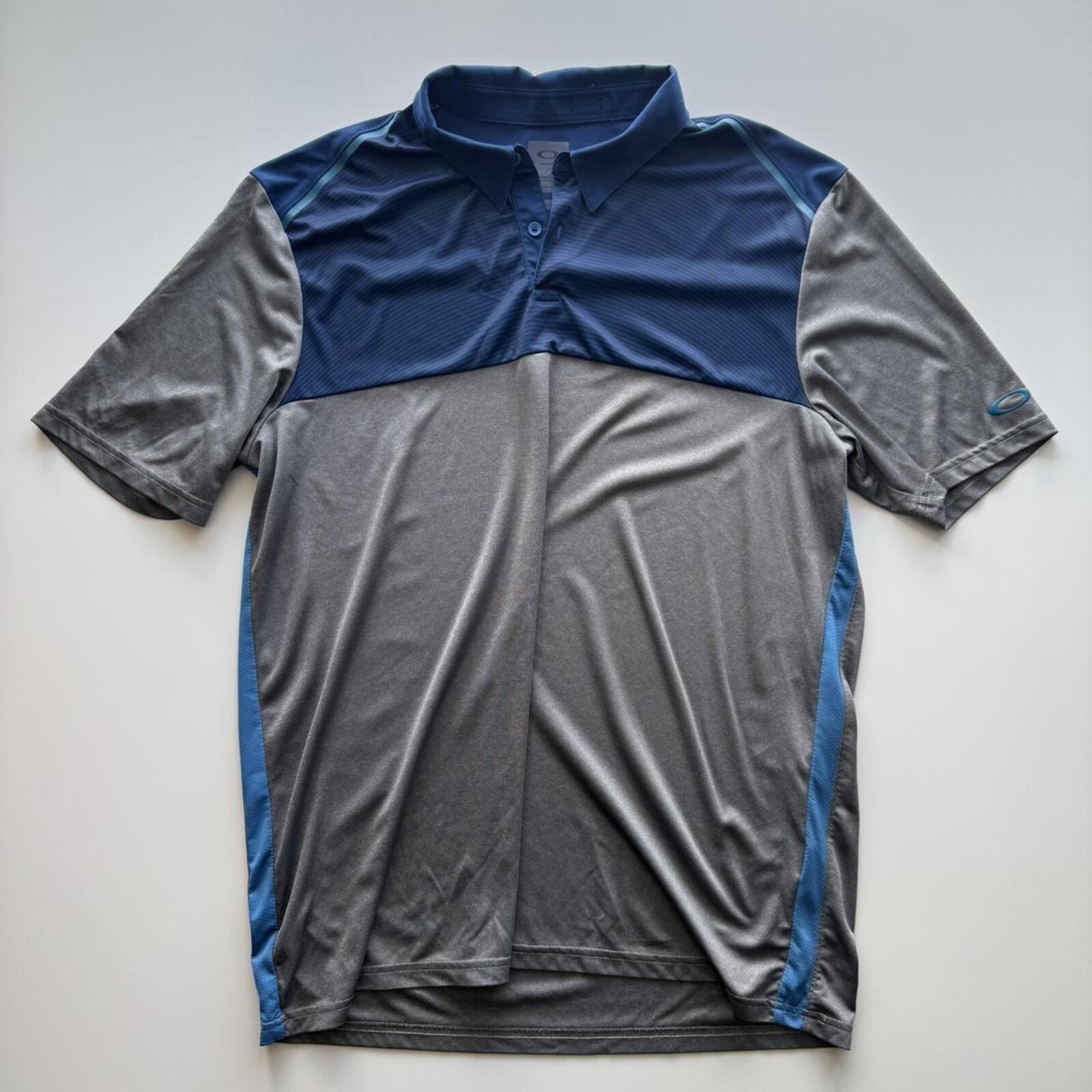 Oakley Performance Polo Shirt Blue/Grey