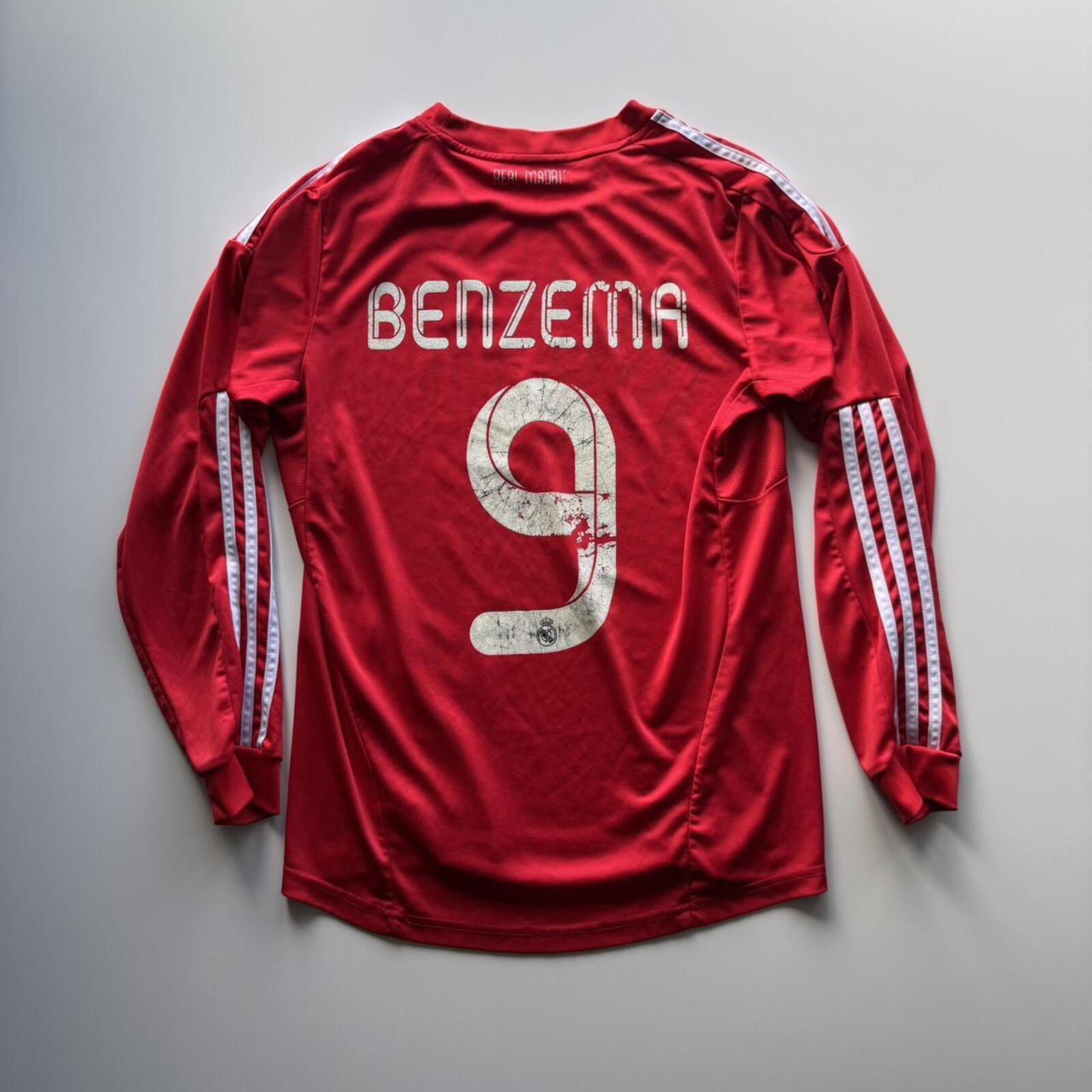 Adidas Real Madrid Red Benzema #9 Long Sleeve Shirt