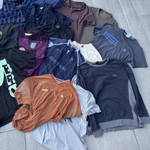 19-Piece Men's Branded Vintage & Streetwear Clothing Bundle – Mixed Sizes (M–XL) – Image 2 – George's Vintage