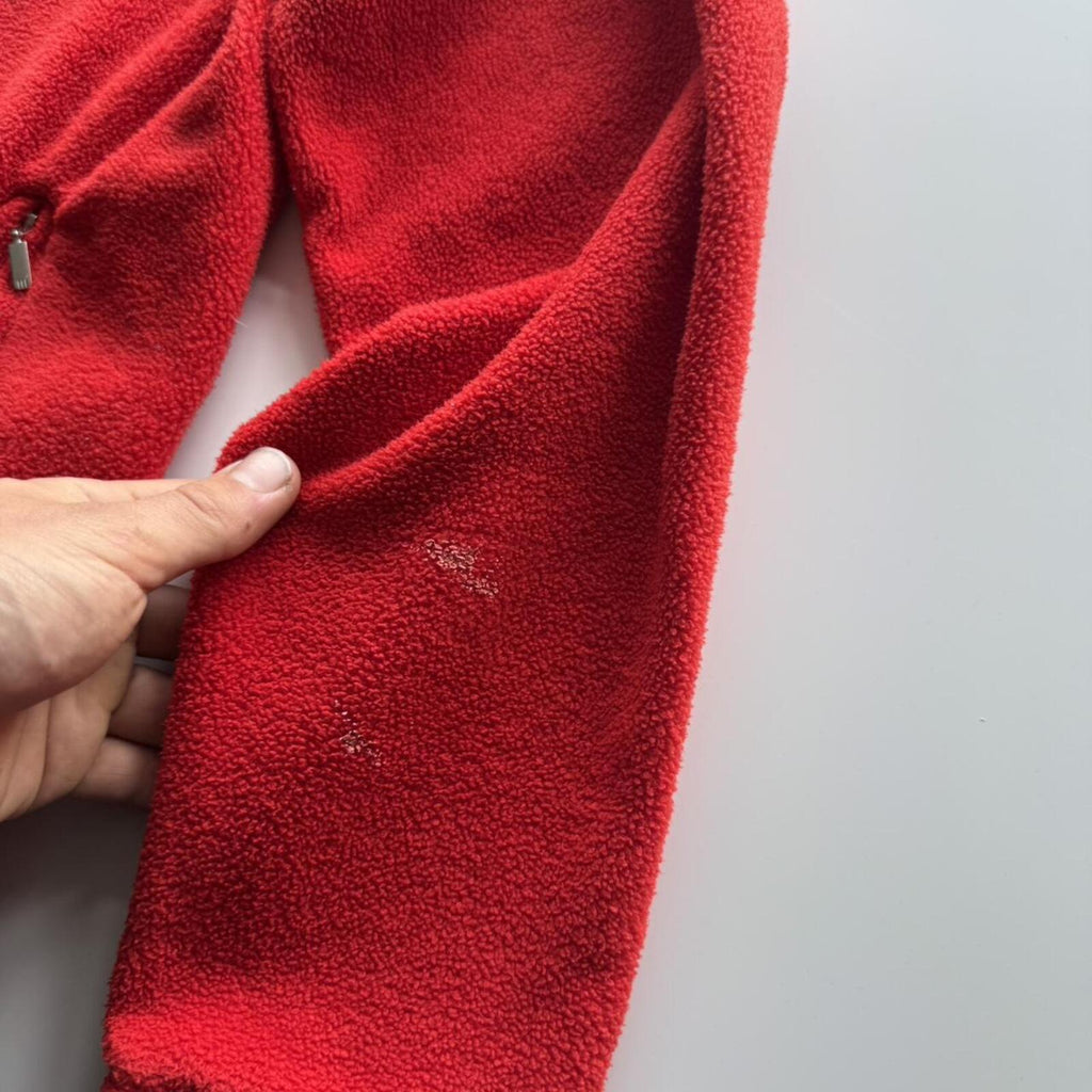 Adidas Red Quarter Zip Fleece