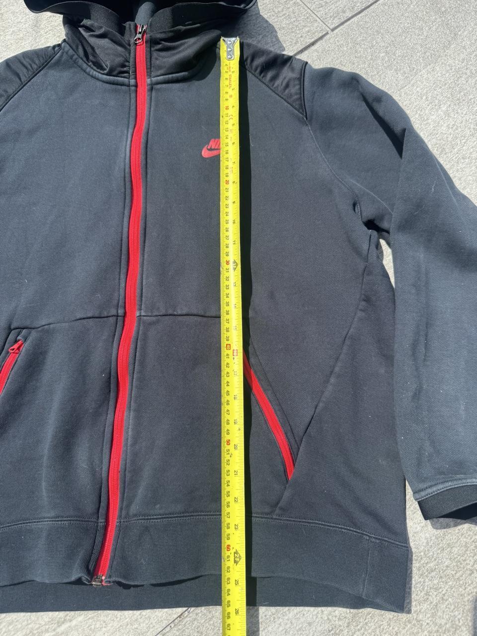Vintage Nike Embroidered Swoosh Full-Zip Fleece Hoodie – Navy – Size XL – Image 3 – George's Vintage