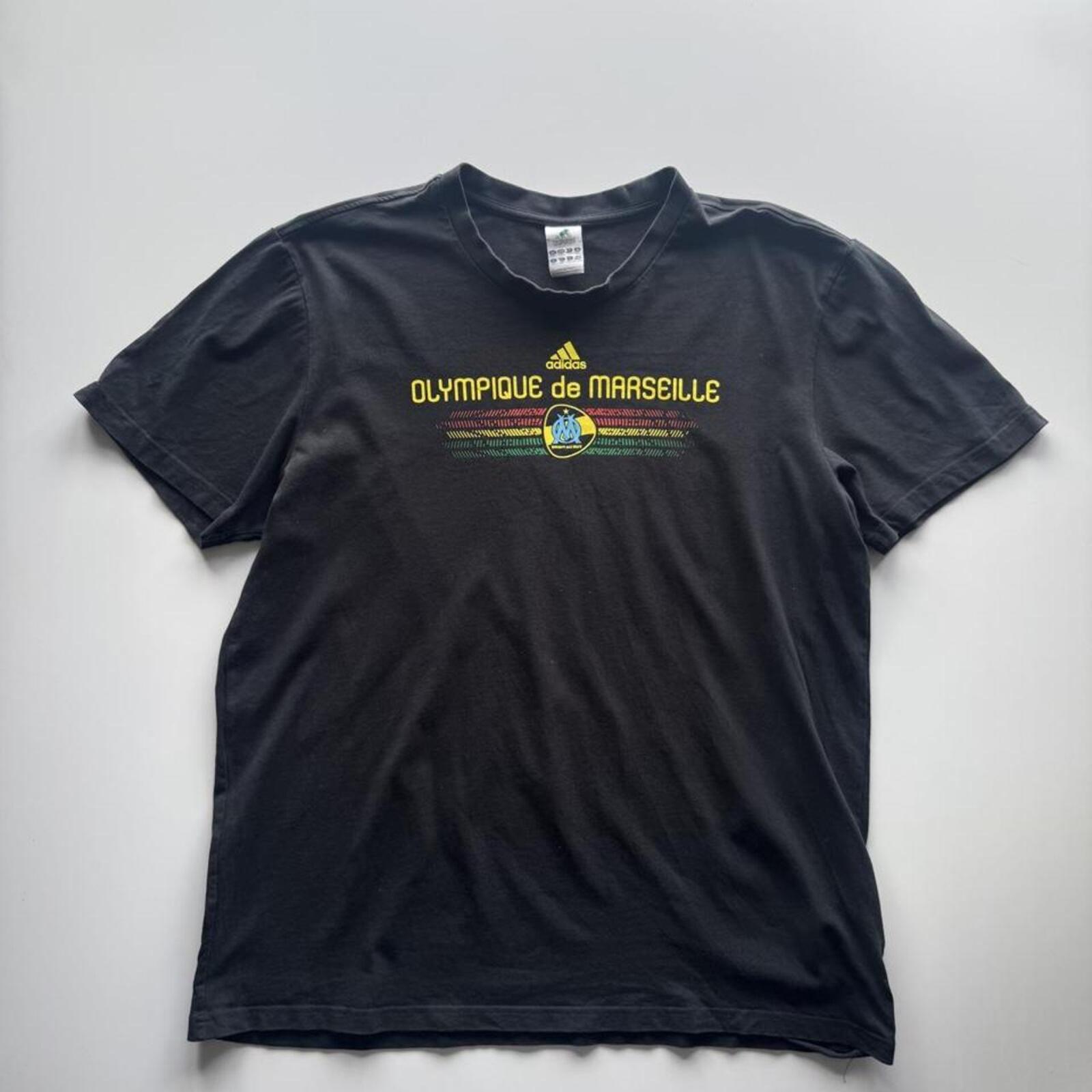 Adidas Olympique de Marseille Graphic T-Shirt Black