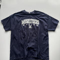 Vintage NCAA Xavier Musketeers Collegiate Graphic T-Shirt – Navy – Size XL – George's Vintage