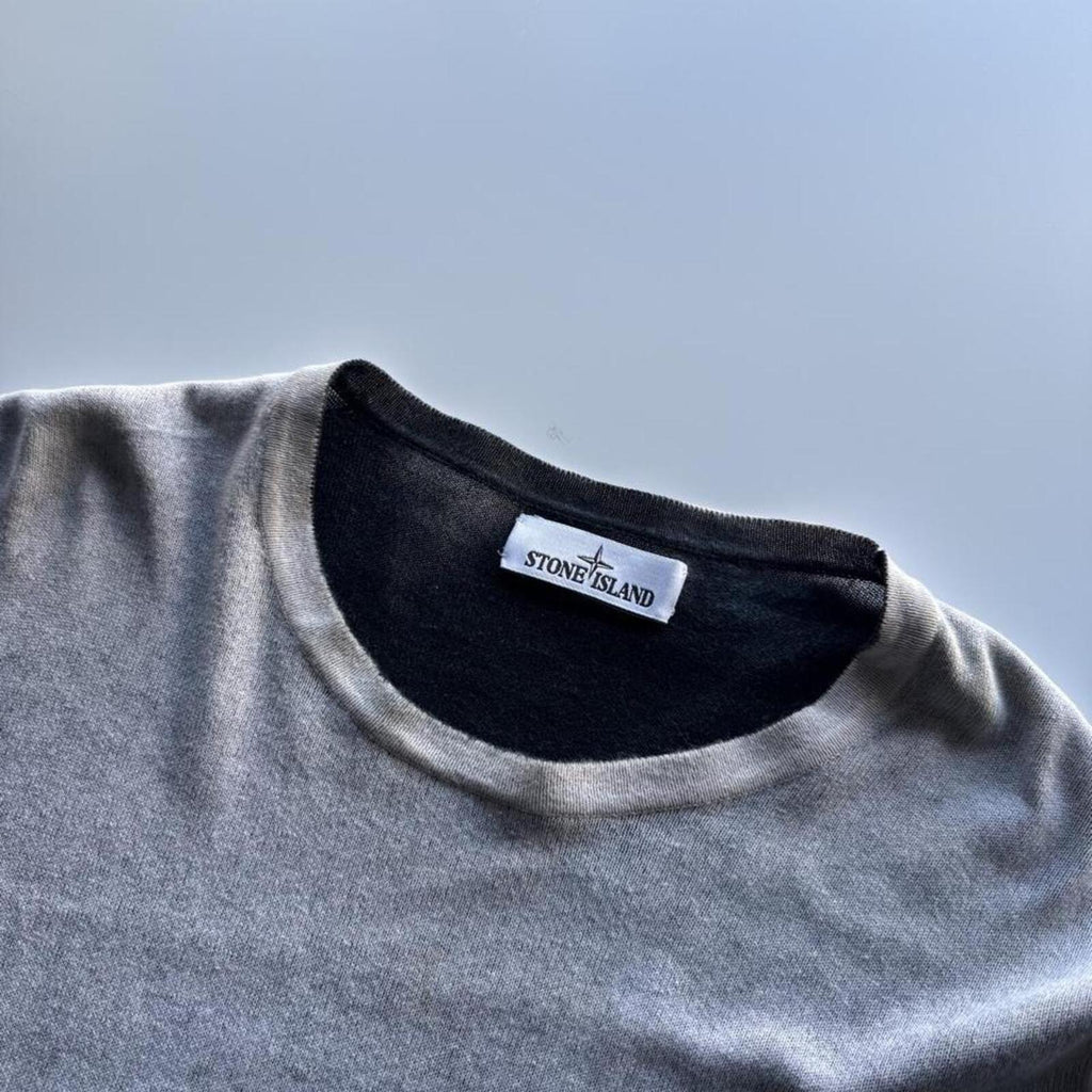 Stone Island hand sprayed 2016 (grey/black)  Knit Jumper