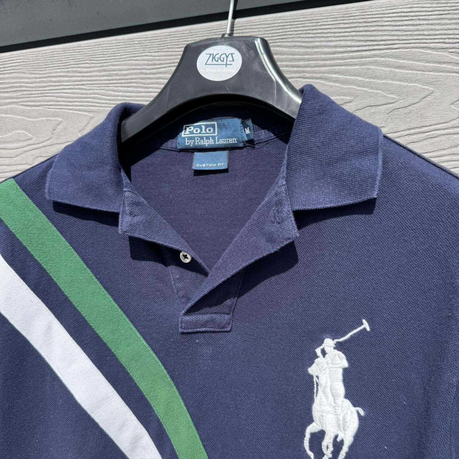Polo Ralph Lauren Navy Polo Shirt – Custom Fit (M)