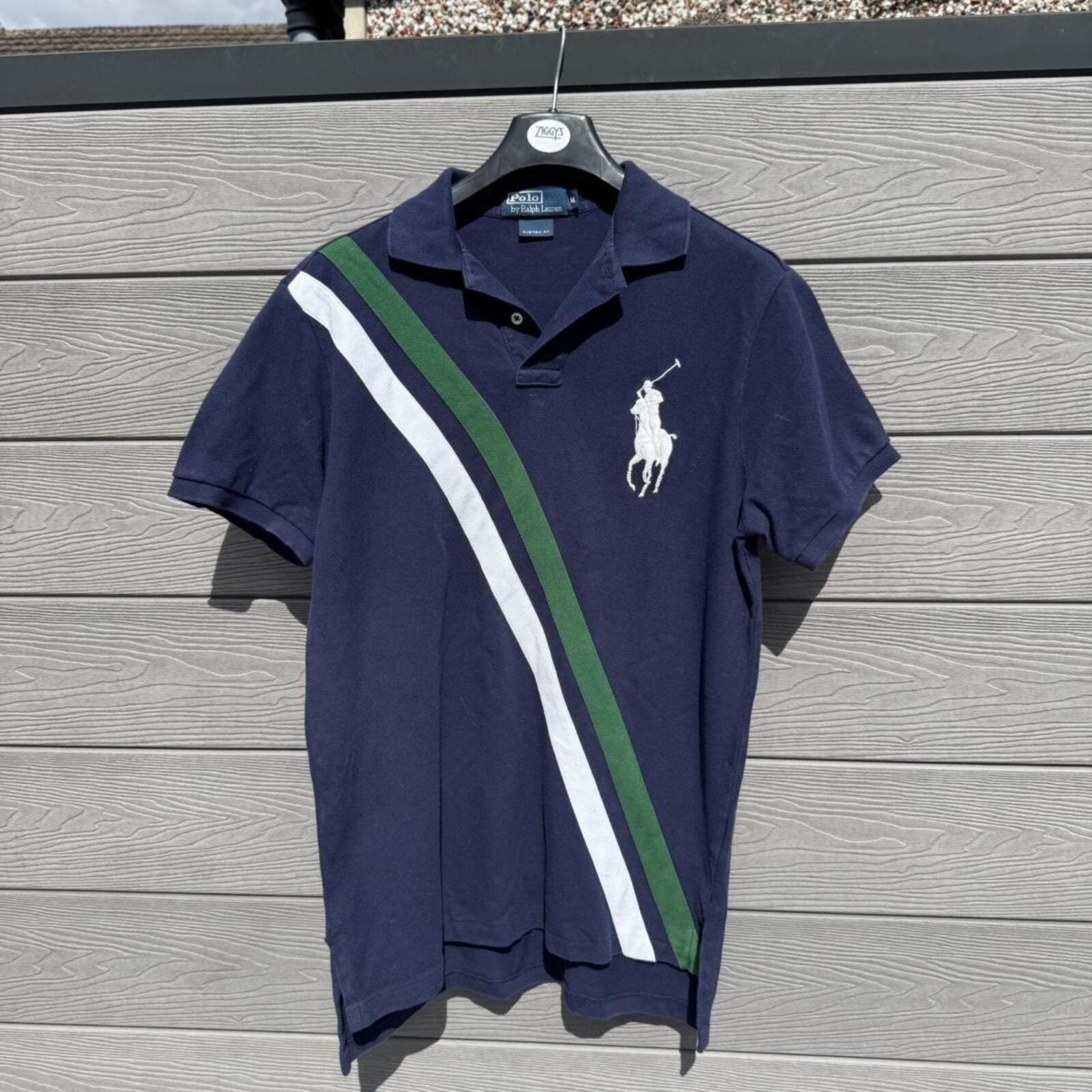 Polo Ralph Lauren Navy Polo Shirt – Custom Fit (M)