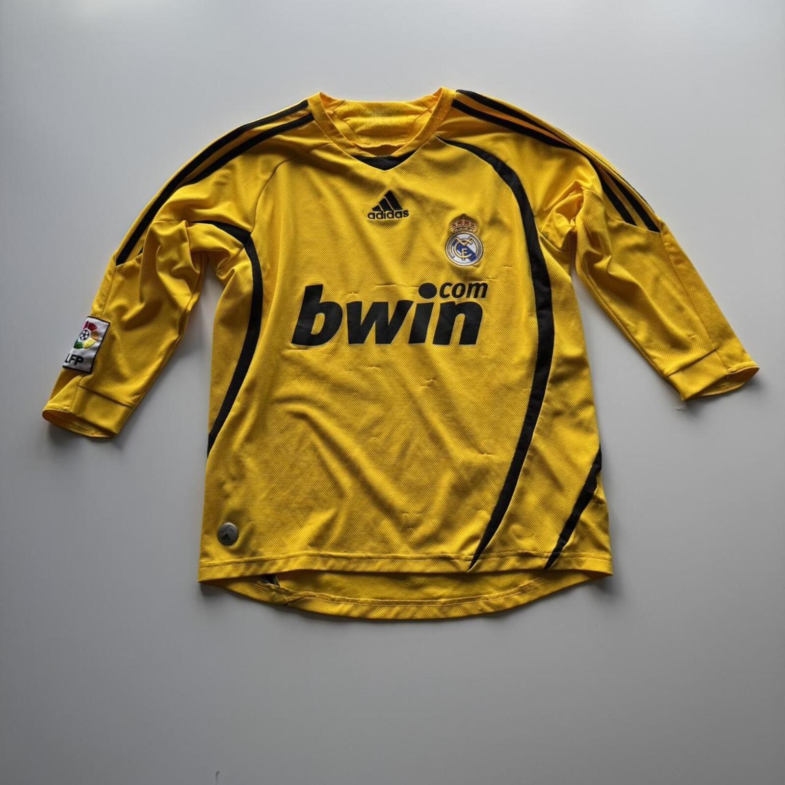 Adidas Real Madrid Yellow Long Sleeve Goalkeeper Shirt