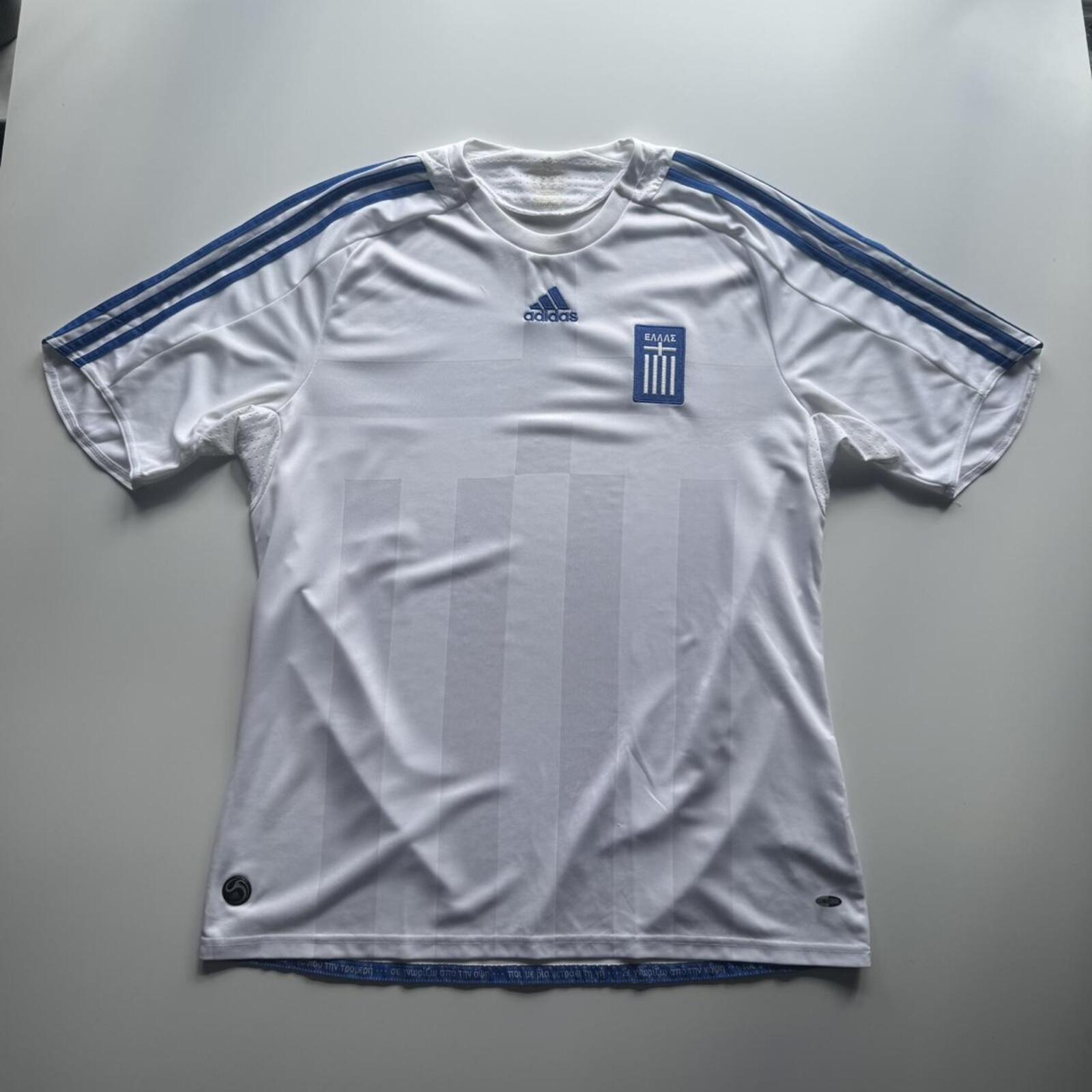 2008 Adidas Greece National Team Home Football Shirt