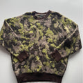 BOSS Abstract Camo Brushed Wool Knit Jumper