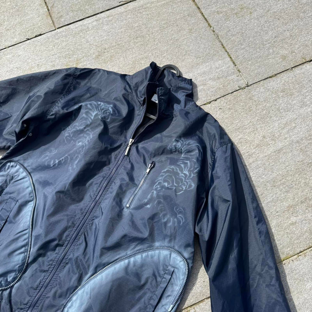 Custom Revivvd Navy Tiger Shell Jacket